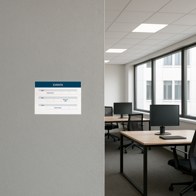 ZELFKLEVENDE POSTERHOUDER A5 LIGGEND