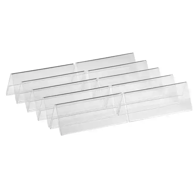 TAFELNAAMBORD 150X55MM A6 GEVOUWEN 10ST