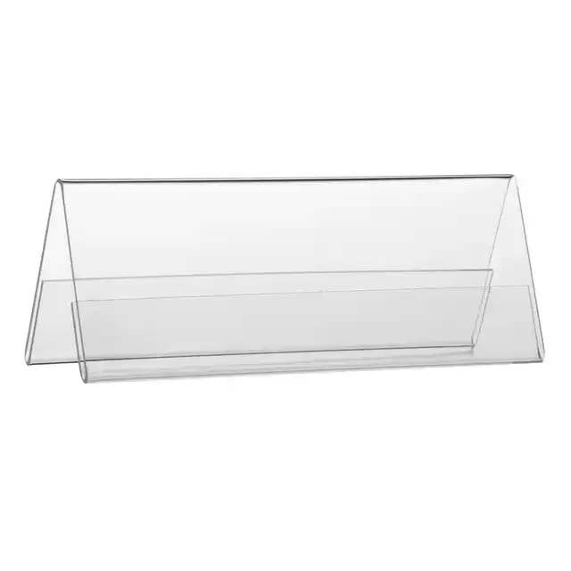 TAFELNAAMBORD 150X55MM A6 GEVOUWEN 10ST