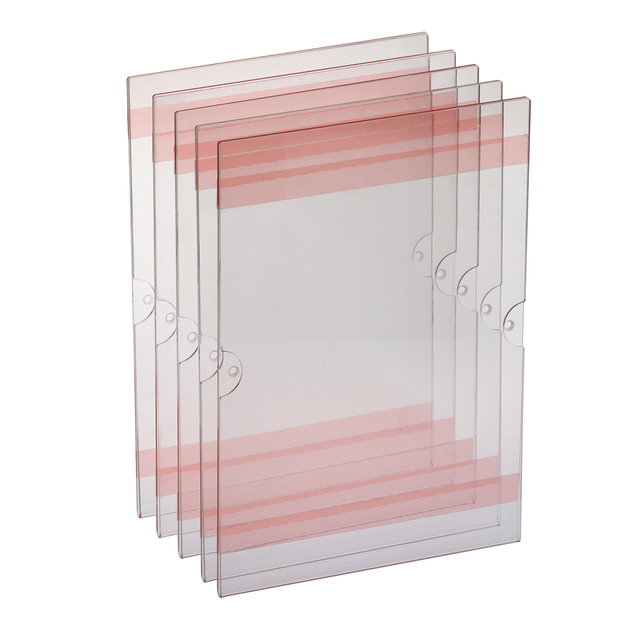 ZELFKLEVENDE POSTERHOUDER A4 STAAND 5ST