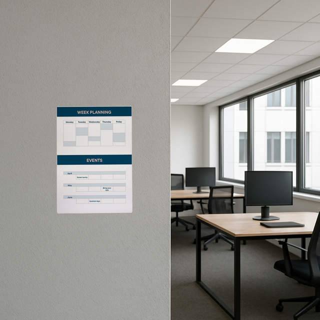 ZELFKLEVENDE POSTERHOUDER A4 STAAND 5ST