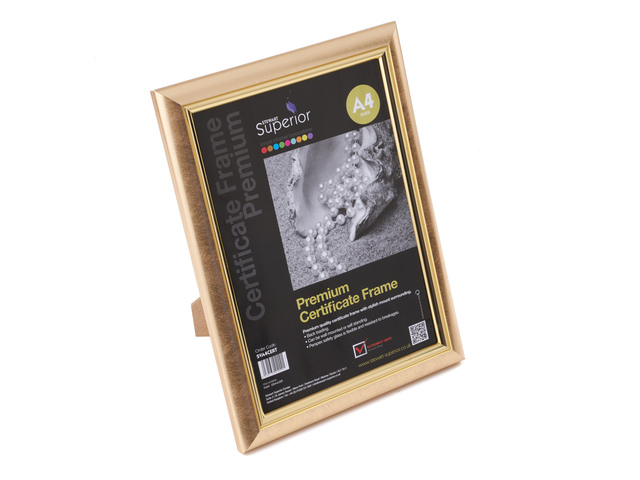 FOTOLIJST SECO A4 GOUD PLEXIGLAS