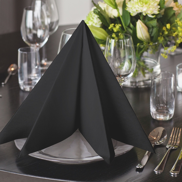 DINERSERVET TORK LINSTYLE PREMIUM ZWART