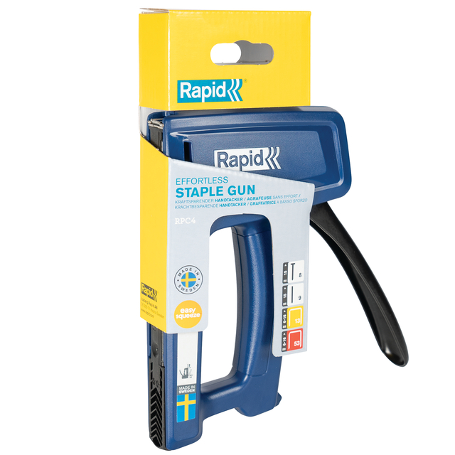 HANDTACKER RAPID SQUEEZY RPC4 BLAUW