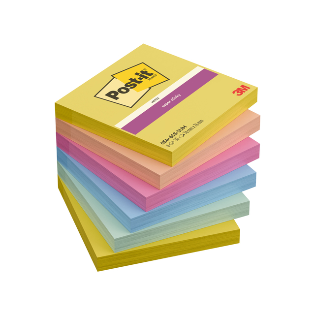 MEMOBLOK POST-IT 654 SS 76X76MM SUMMER