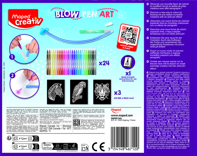 BLOWPEN MAPED ART CREATIEF MET 24