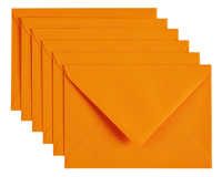 ENVELOP PAPICOLOR C6 114X162MM ORANJE