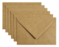 ENVELOP PAPICOLOR C6 114X162MM KRAFT