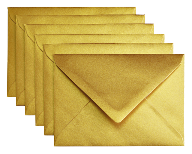 ENVELOP PAPICOLOR C6 114X162MM METALLIC