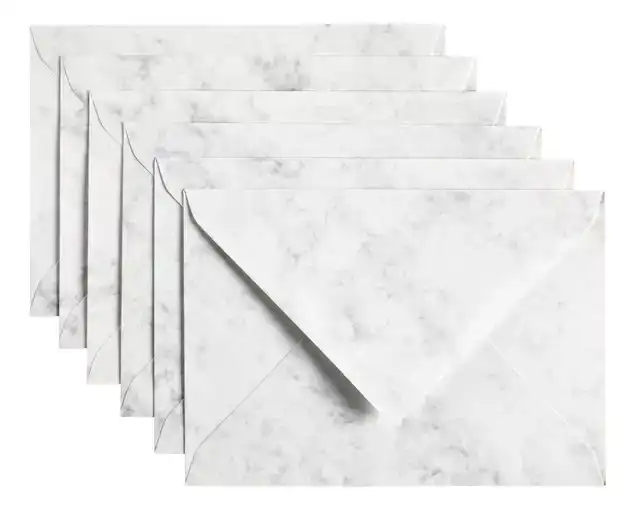 ENVELOP PAPICOLOR C6 114X162MM MARBLE