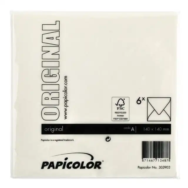 ENVELOP PAPICOLOR 140X140MM ANJERWIT