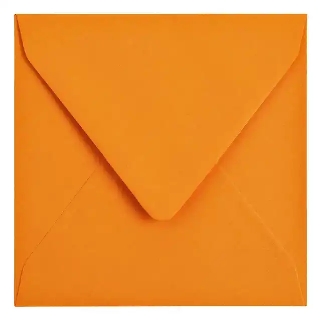 ENVELOP PAPICOLOR 140X140MM ORANJE