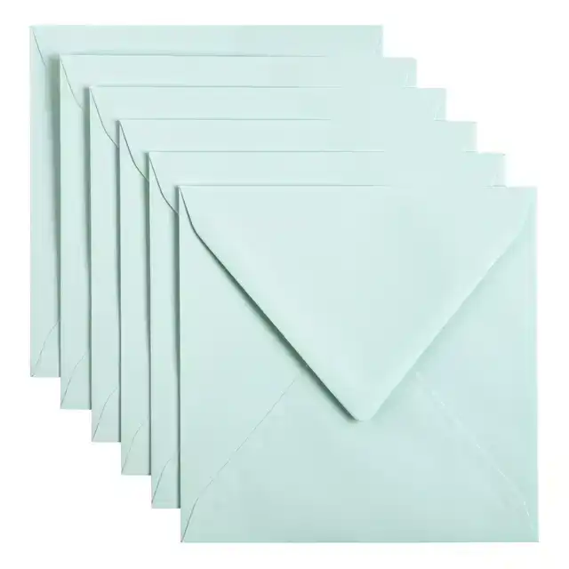 ENVELOP PAPICOLOR 140X140MM ZEEGROEN