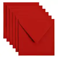 ENVELOP PAPICOLOR 140X140MM ROOD