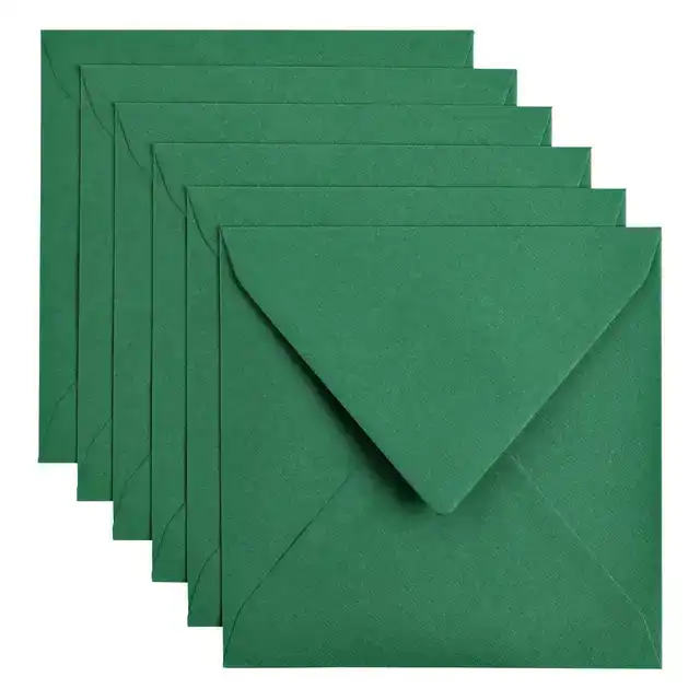 ENVELOP PAPICOLOR 140X140MM DENNENGROEN