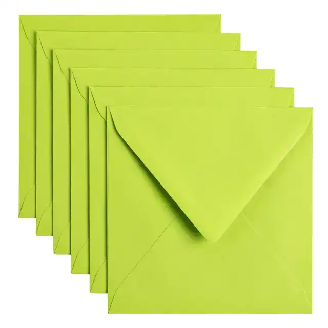 ENVELOP PAPICOLOR 140X140MM APPELGROEN