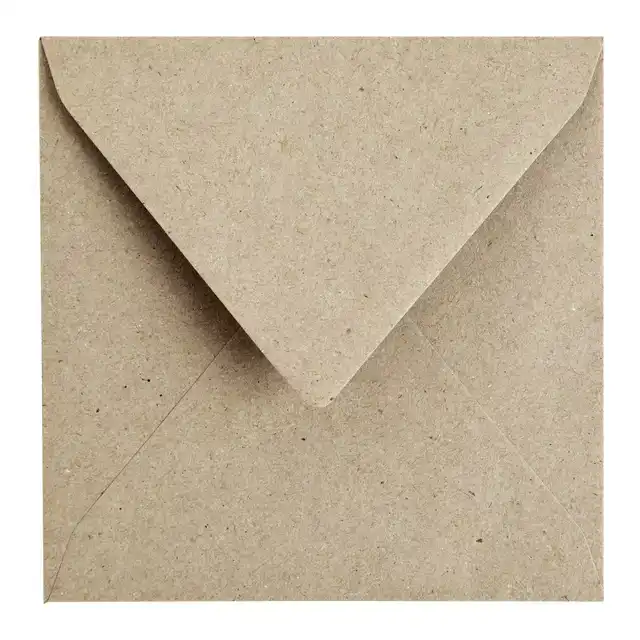 ENVELOP PAPICOLOR 140X140MM KRAFT GRIJS