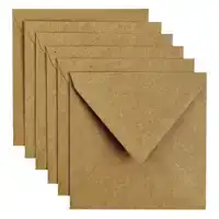 ENVELOP PAPICOLOR 140X140MM KRAFT BRUIN