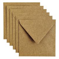 ENVELOP PAPICOLOR 140X140MM KRAFT BRUIN