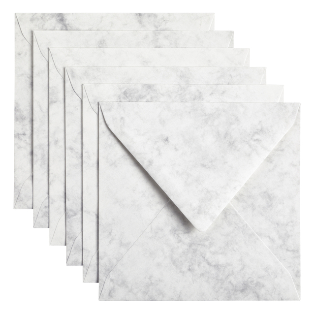 ENVELOP PAPICOLOR 140X140MM MARBLE