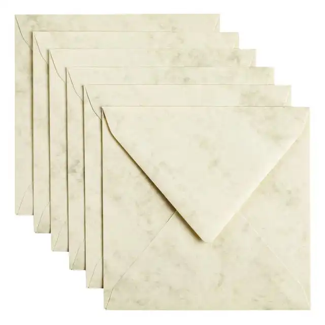 ENVELOP PAPICOLOR 140X140MM MARBLE
