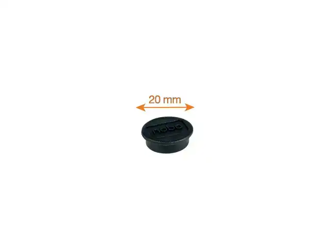 MAGNEET NOBO 20MM ZWART 8 STUKS