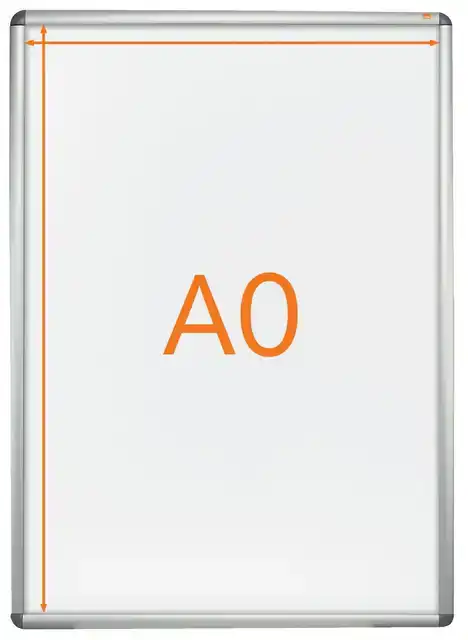 KLIKLIJST NOBO A0 118X84CM ALUMINIUM