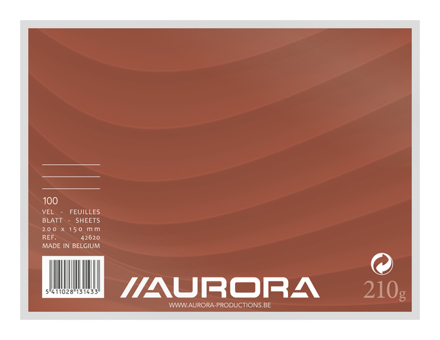 SYSTEEMKAART AURORA 200X150MM LIJN