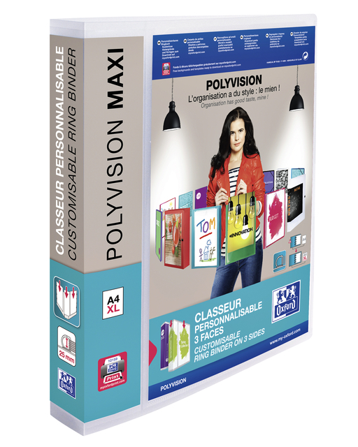 RINGBAND OXFORD POLYVISION MAXI A4 XL
