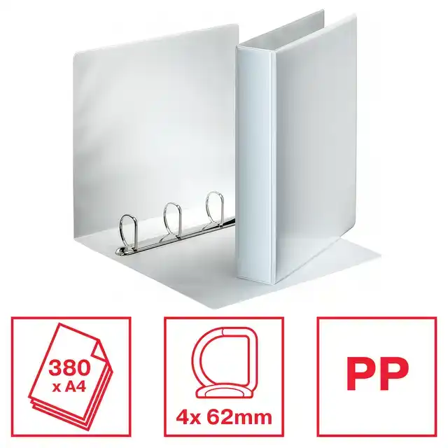 RINGBAND ESSELTE A4 4-RINGS D-MECH 62MM