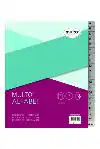 TABBLADEN MULTO A5 17R PP A Z GRIJS