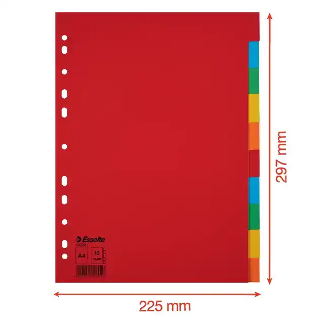 TABBLADEN ESSELTE ECONOMY A4 10DLG