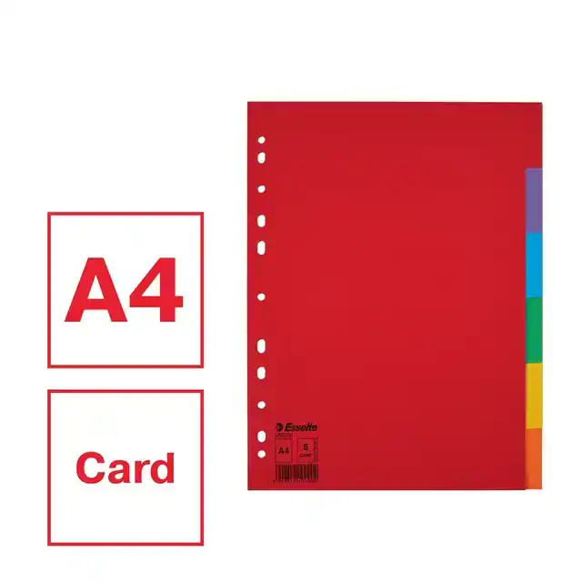 TABBLADEN ESSELTE ECONOMY A4 6DLG
