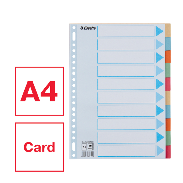 TABBLADEN ESSELTE PREMIUM A4 10DLG