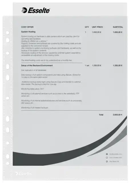 SHOWTAS ESSELTE ECONOMY COPY SAFE PP A4