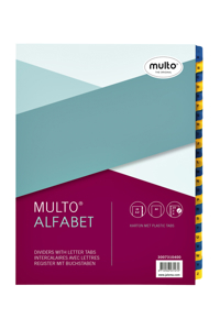 TABBLAD MULTO A4 23R 24DLG AZ BL GL