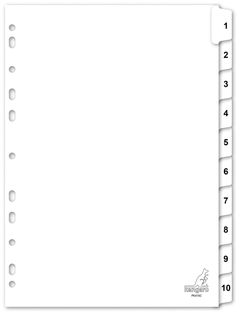 TABBLAD KANGARO 4R PK410C NR 1 10 WIT