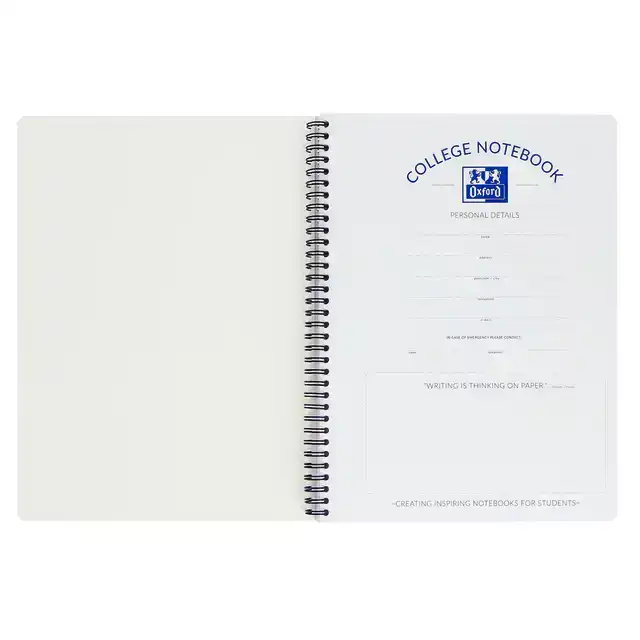 COLLEGEBLK OXF SCHOOL A4+ LN 23GAATS