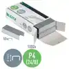 NIETEN LEITZ 24/8 VERZINKT 1000ST