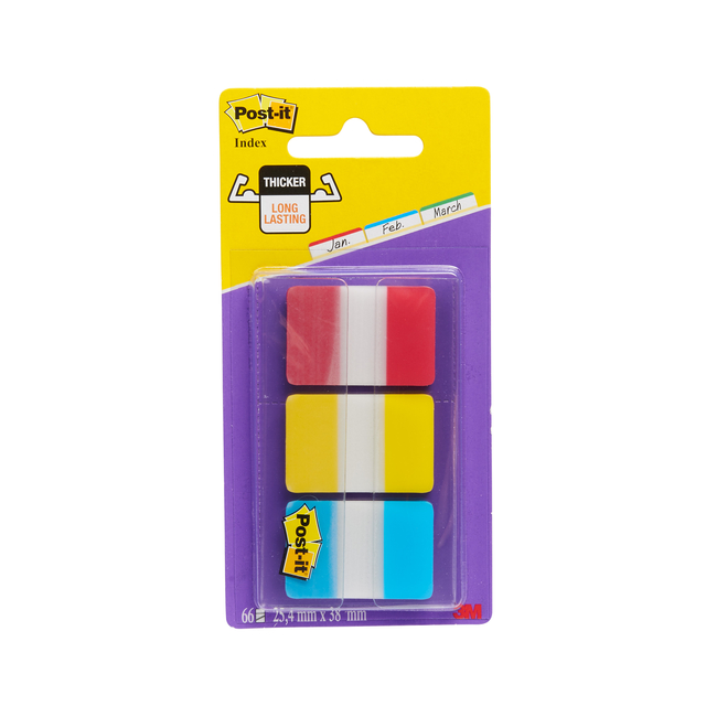 INDEXTABS 3M POST-IT 686RYB STERK 25MM