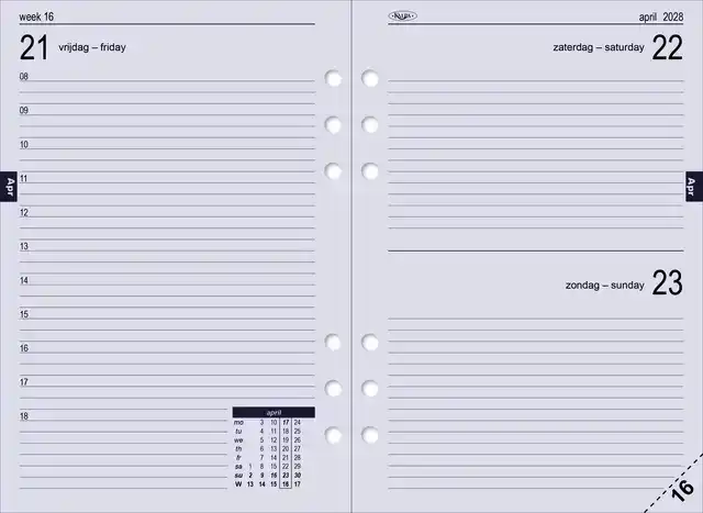 AGENDAVULLING 2027 KALPA A5