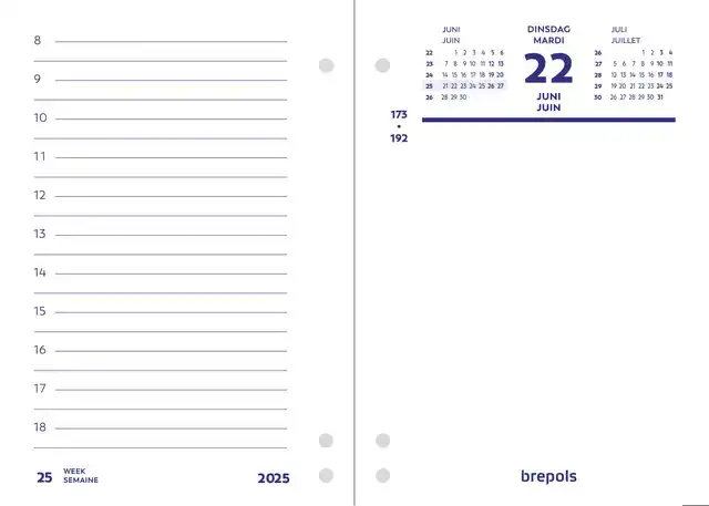 OMLEGBLOK 2026 BREPOLS 1D/2P UNIVERSELE