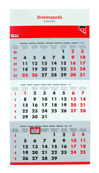 3-MAANDSKALENDER 2026 QUANTORE