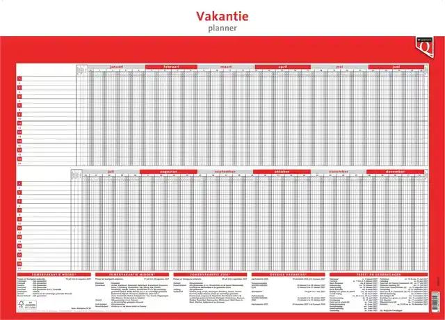 VAKANTIEPLANNER 2027 QUANTORE