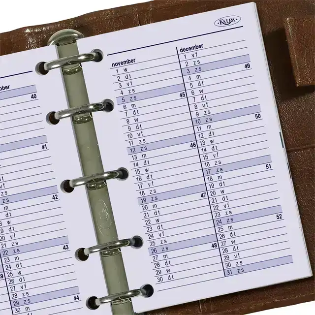 AGENDAVULLING 2026 KALPA MINI 7D/2P