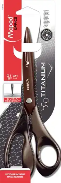 SCHAAR MAPED TITANIUM 21CM ZWART