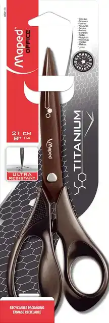 SCHAAR MAPED TITANIUM 21CM ZWART