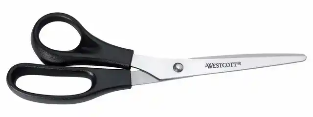KANTOORSCHAAR WESTCOTT 210MM LINKS RVS