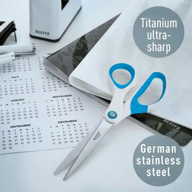 SCHAAR LEITZ WOW 205MM TITANIUM BLAUW