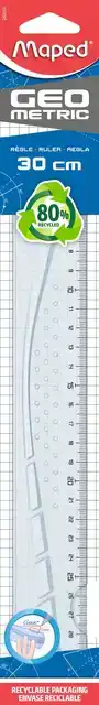 LINIAAL MAPED GEOMETRIC 30CM